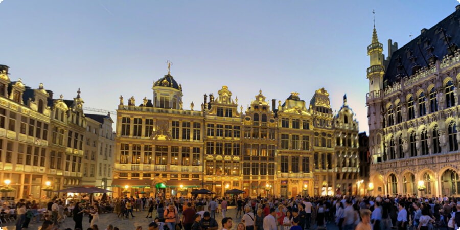 The Grand-Place by Day and Night